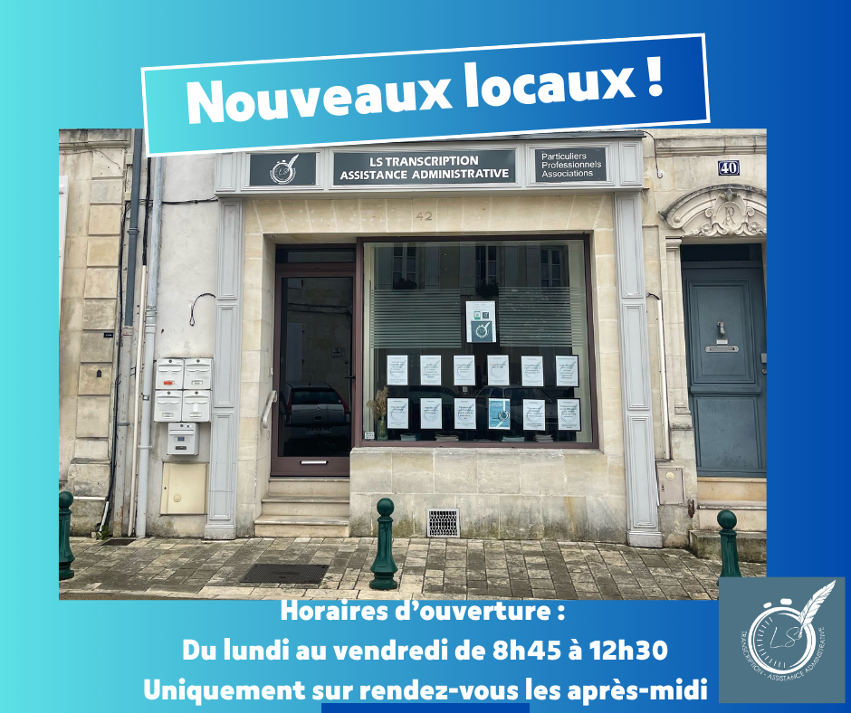 Horaires d ouverture du lundi au vendredi de 8h30 a 12h30 uniquement sur rendez vous les apres midis 1